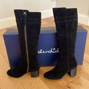Splendid back suede tall boots